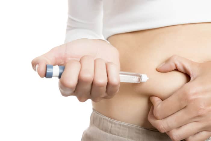 napačno injiciranje insulina