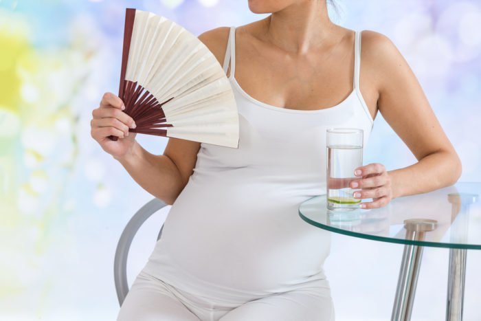 premagovanje toplote med nosečnostjo