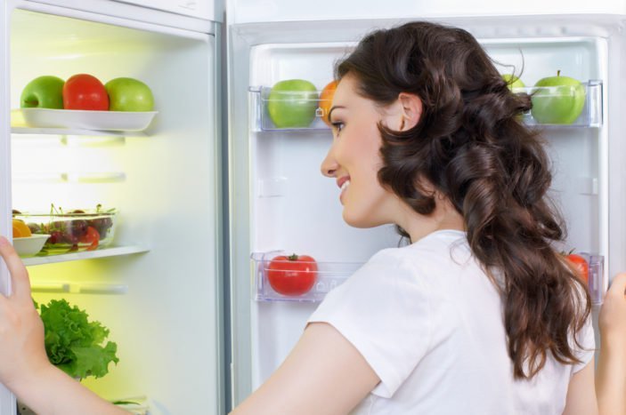 hrana ne sme vstopiti v hladilnik