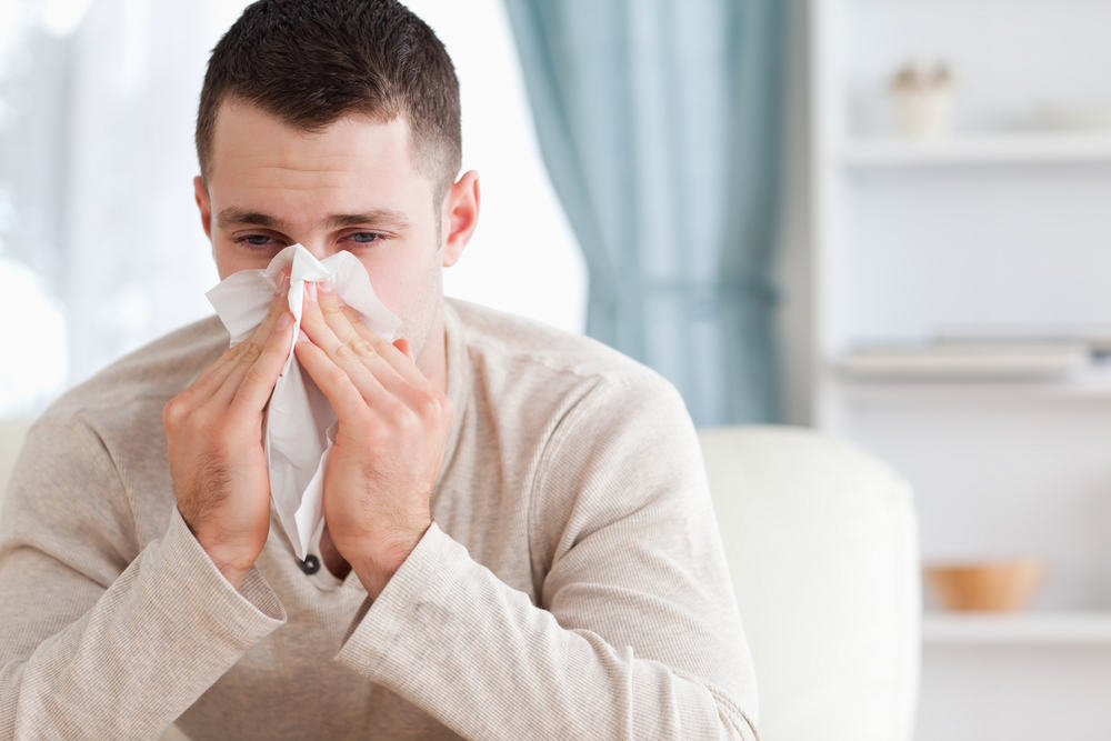 gripa pri moških je hujša